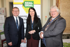 Markets Minister and NABMA Chairman at Real Deal stand
